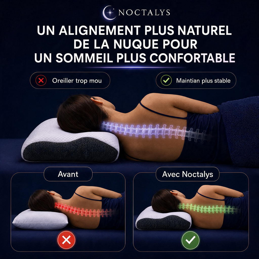 Noctalys Signature™ - Oreiller ergonomique cervical